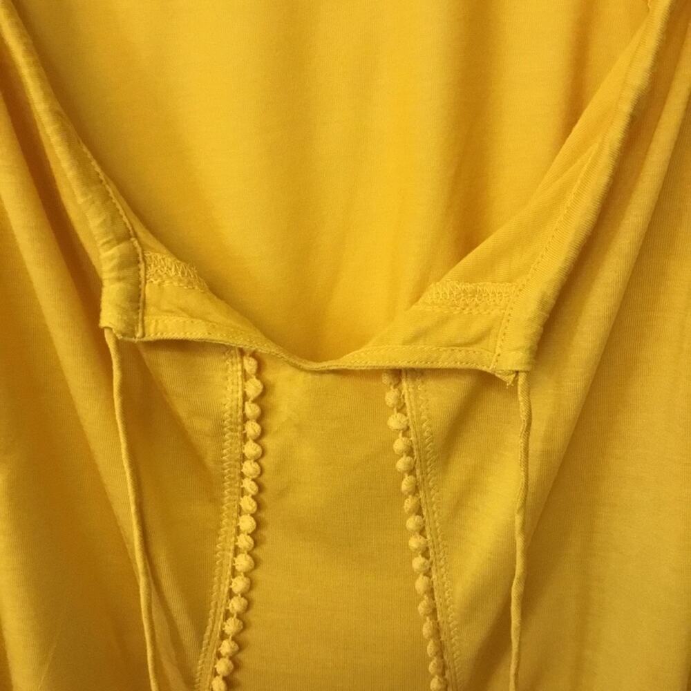 Anthropologie One September Yellow Embroidered Shirt - Picture 12 of 12